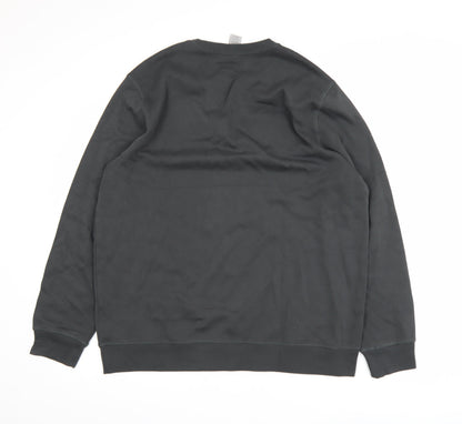 Hurley Men’s Black Crew Neck Pullover Sweatshirt L Regular Fit