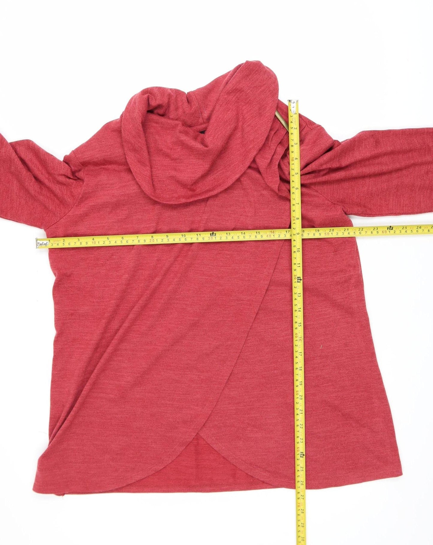 Womens UK Size 18/20 TIGI Red Wrap Blouse