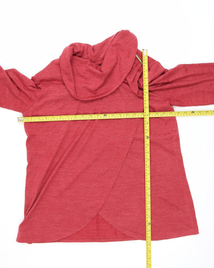 Womens UK Size 18/20 TIGI Red Wrap Blouse