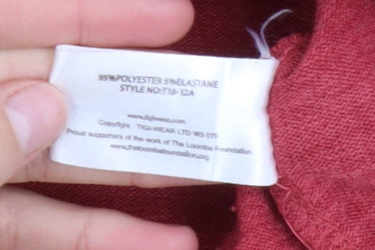 Womens UK Size 18/20 TIGI Red Wrap Blouse