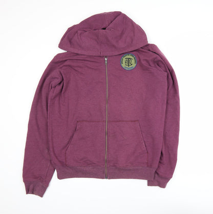 Patagonia Men's Purple Hooded Full Zip Cotton Blend Windbreaker M