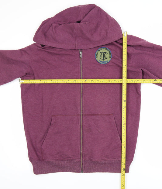 Patagonia Men's Purple Hooded Full Zip Cotton Blend Windbreaker M