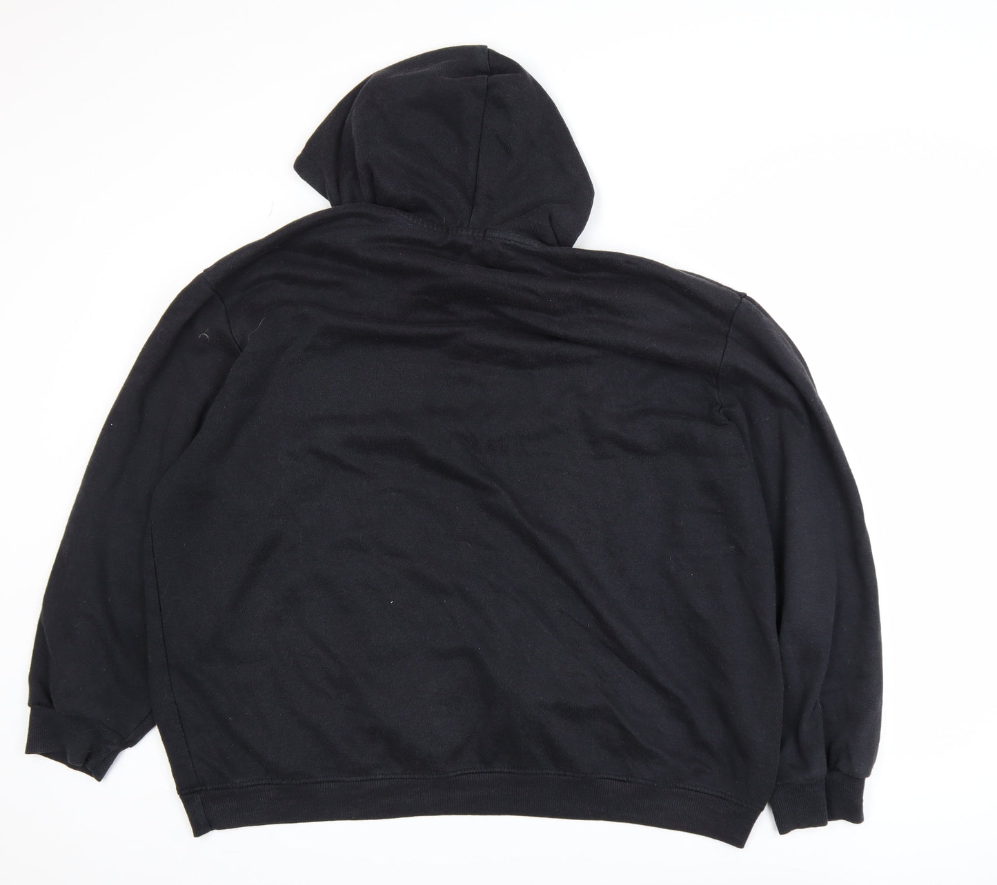 Mens UK Size L boohooMAN Black Pullover Hoodie