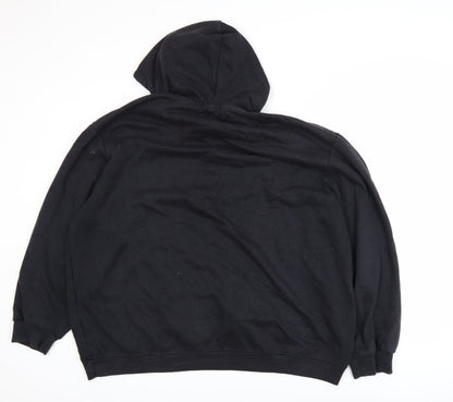 Mens UK Size L boohooMAN Black Pullover Hoodie