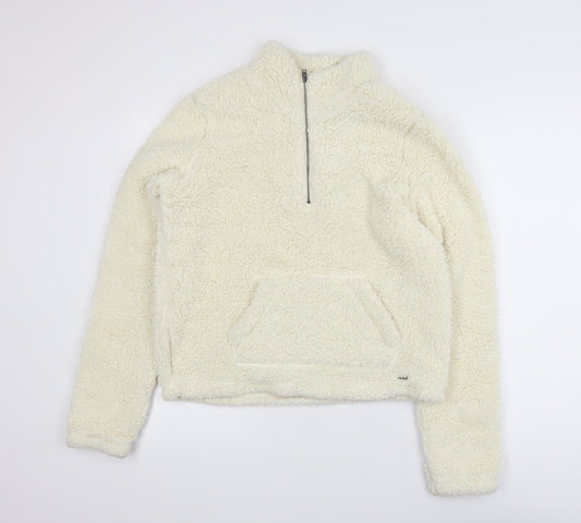 Womens UK Size M Hollister Ivory Pullover Sweatshirt