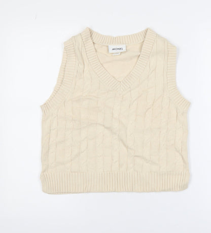 Womens UK Size S Monki Beige Vest Jumper