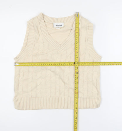 Womens UK Size S Monki Beige Vest Jumper