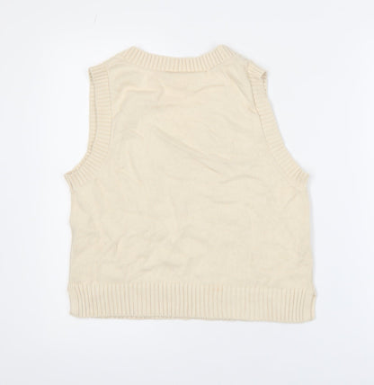 Womens UK Size S Monki Beige Vest Jumper