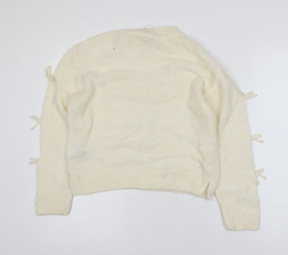 Girls UK Size 12-13 Years Marks and Spencer Ivory Pullover Jumper