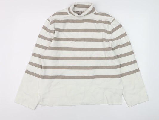 Womens UK Size XS H&M Beige Pullover Jumper