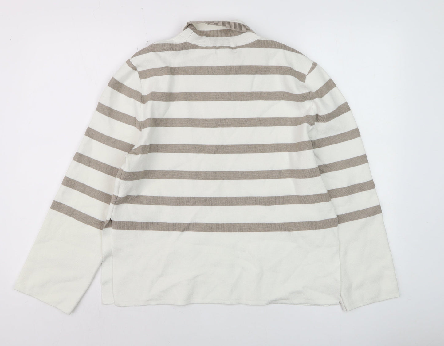 Womens UK Size XS H&M Beige Pullover Jumper