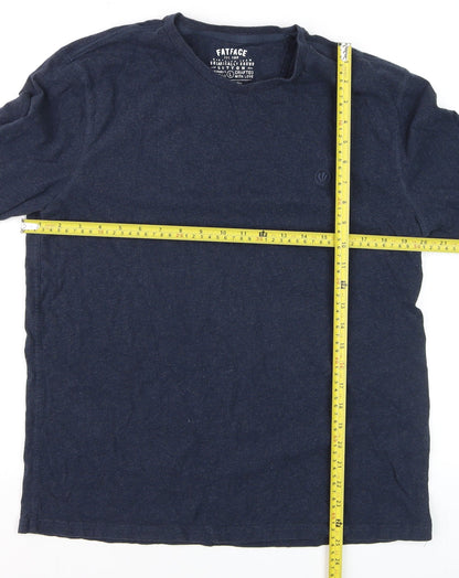 FatFace Mens Blue Long Sleeve Organic Cotton Shirt Size L