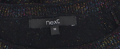 Womens UK Size 10 NEXT Black Pullover Jumper