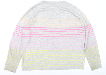 Womens UK Size 16 Oliver Bonas Multicoloured Pullover Jumper