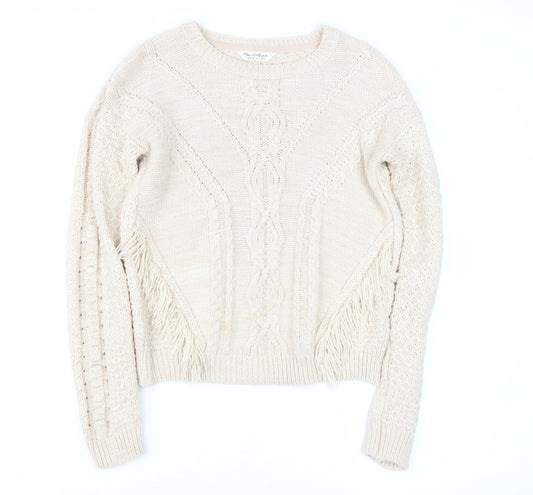 Womens UK Size 6 Miss Selfridge Beige Pullover Jumper