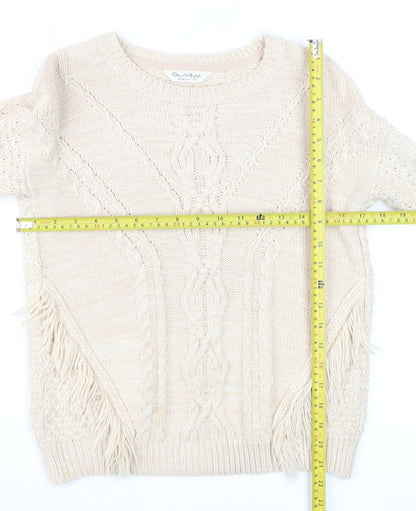 Womens UK Size 6 Miss Selfridge Beige Pullover Jumper