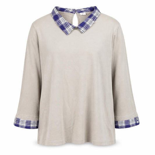 Womens UK Size 18 Cotton Traders Beige Pullover Jumper