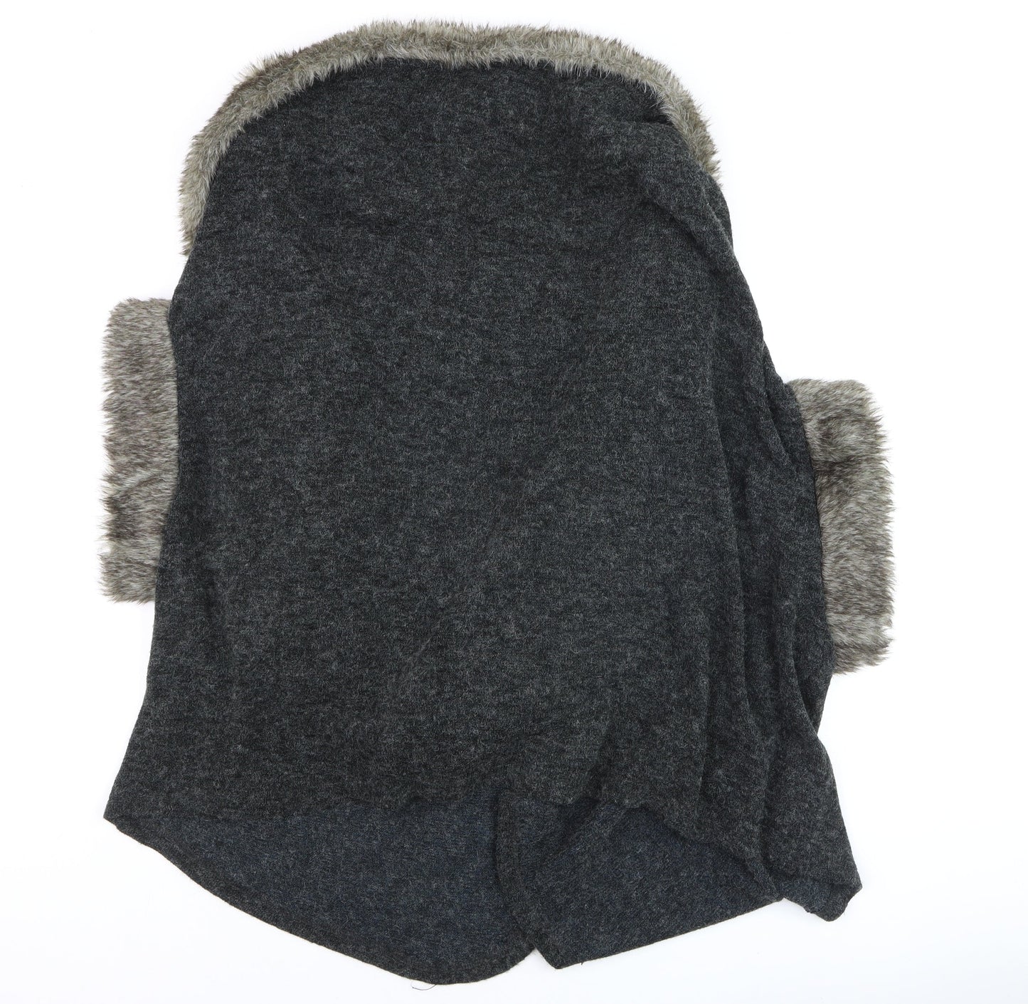 Womens UK Size 12/14 Izabel London Grey Cape Jumper