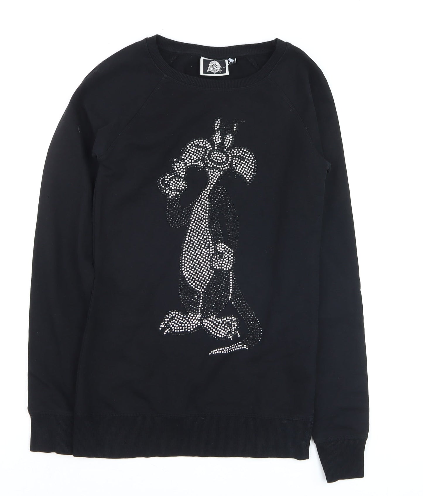 Womens UK Size 6 Looney Tunes Black Pullover Jumper