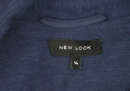 New Look Women's Blue Size 14 Blazer Jacket