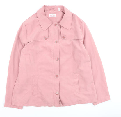 Womens UK Size 14 Slimma Pink Basic Jacket