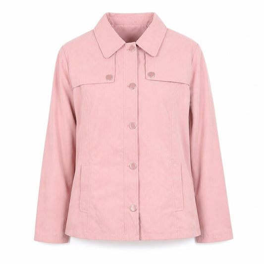 Womens UK Size 14 Slimma Pink Basic Jacket