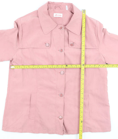 Womens UK Size 14 Slimma Pink Basic Jacket