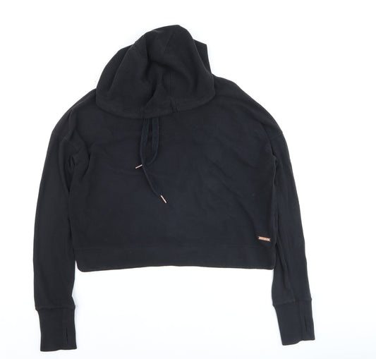Womens UK Size S Sweaty Betty Black Pullover Hoodie