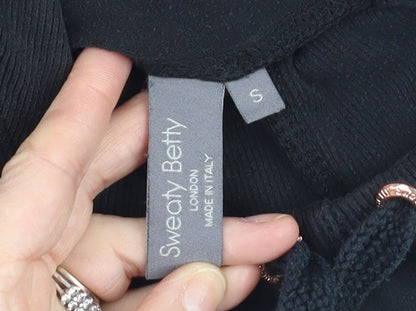 Womens UK Size S Sweaty Betty Black Pullover Hoodie