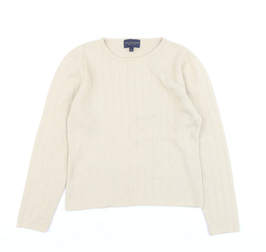 Womens UK Size S Paul Costelloe Beige Pullover Jumper