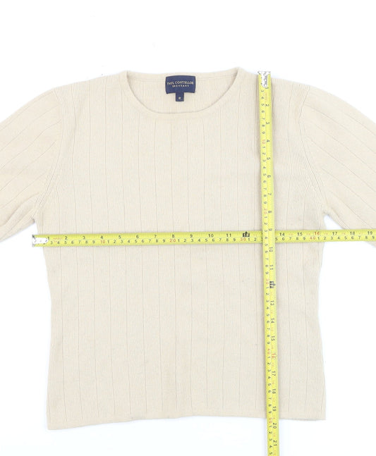 Womens UK Size S Paul Costelloe Beige Pullover Jumper