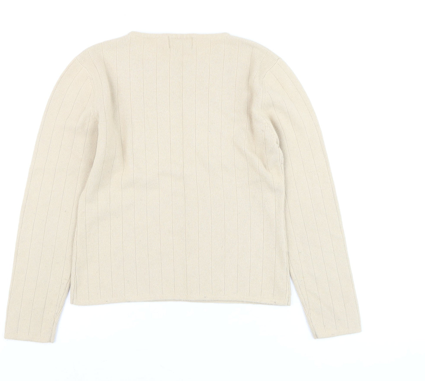 Womens UK Size S Paul Costelloe Beige Pullover Jumper
