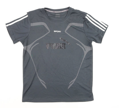 Fashion Sport Boys Grey XL Lightweight Active T-Shirt