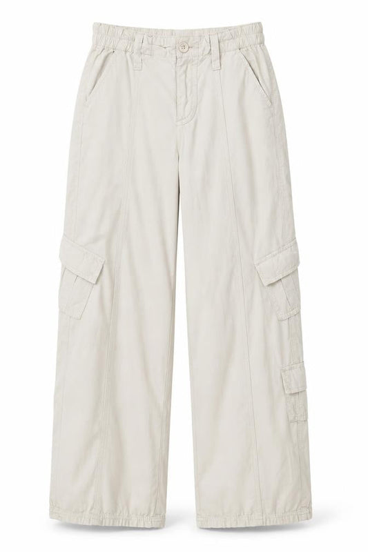 Womens UK Size XS BDG Relaxed Fit Cargo Beige Trousers