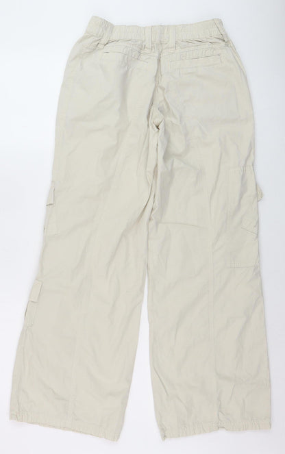 Womens UK Size XS BDG Relaxed Fit Cargo Beige Trousers