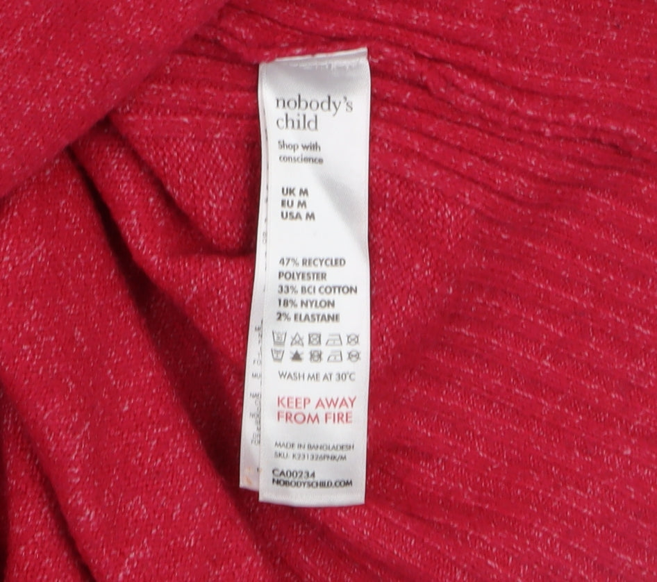 Womens UK Size M Nobody’s Child Red Pullover Jumper