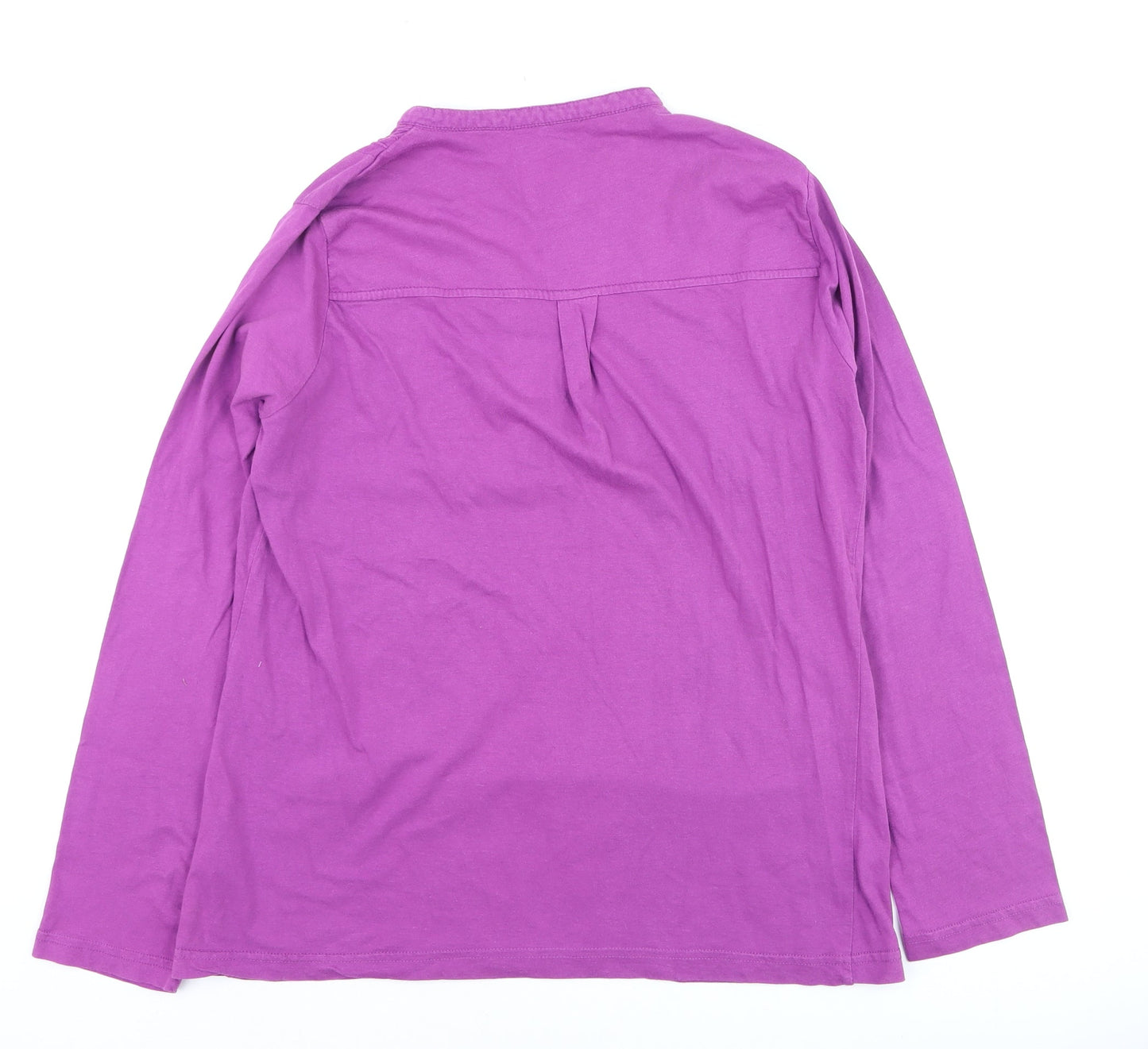 Womens UK Size M Country Rose Purple Tunic Blouse