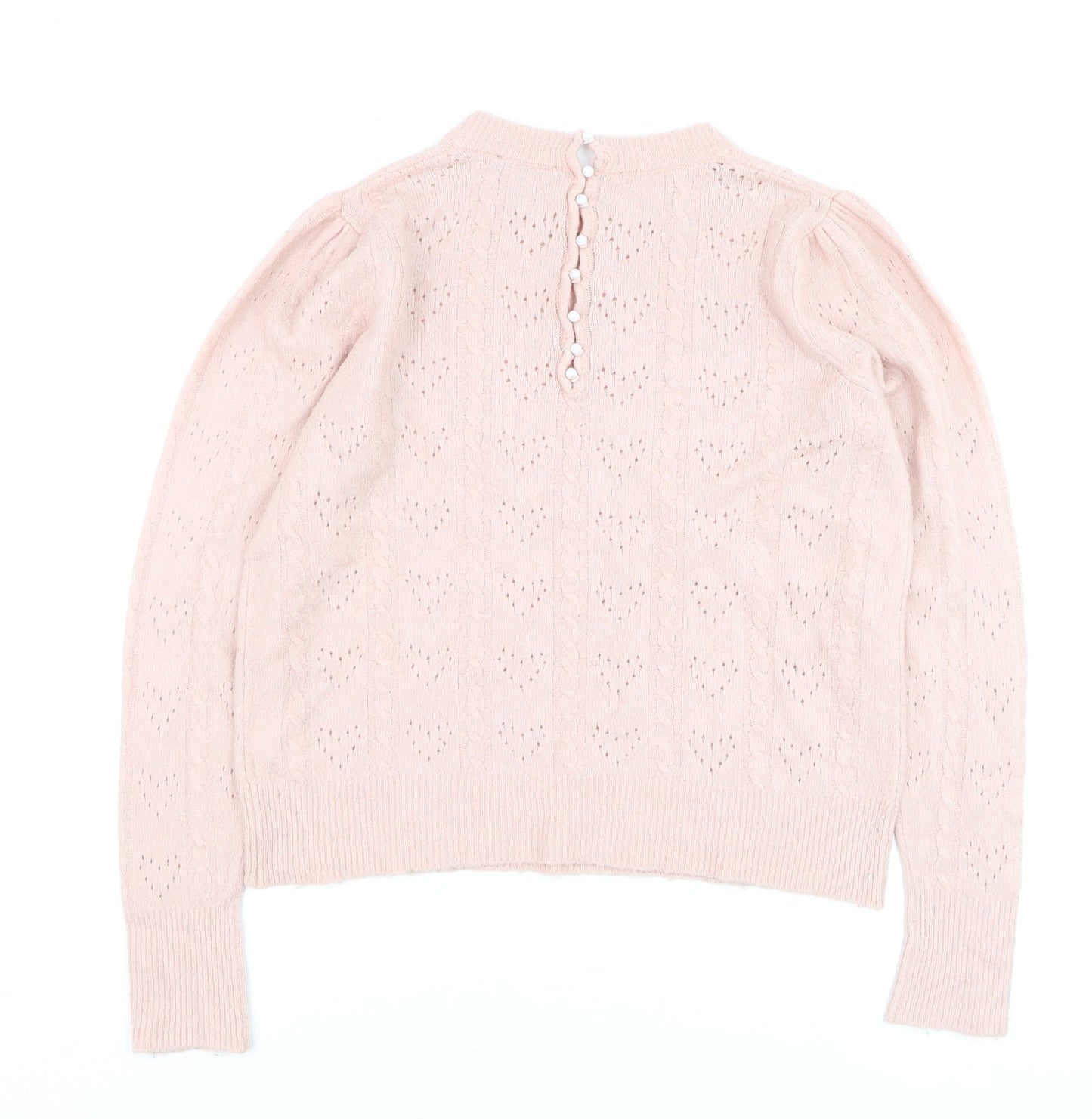 Womens UK Size 10-12 Nobody's Child Pink Pullover Jumper