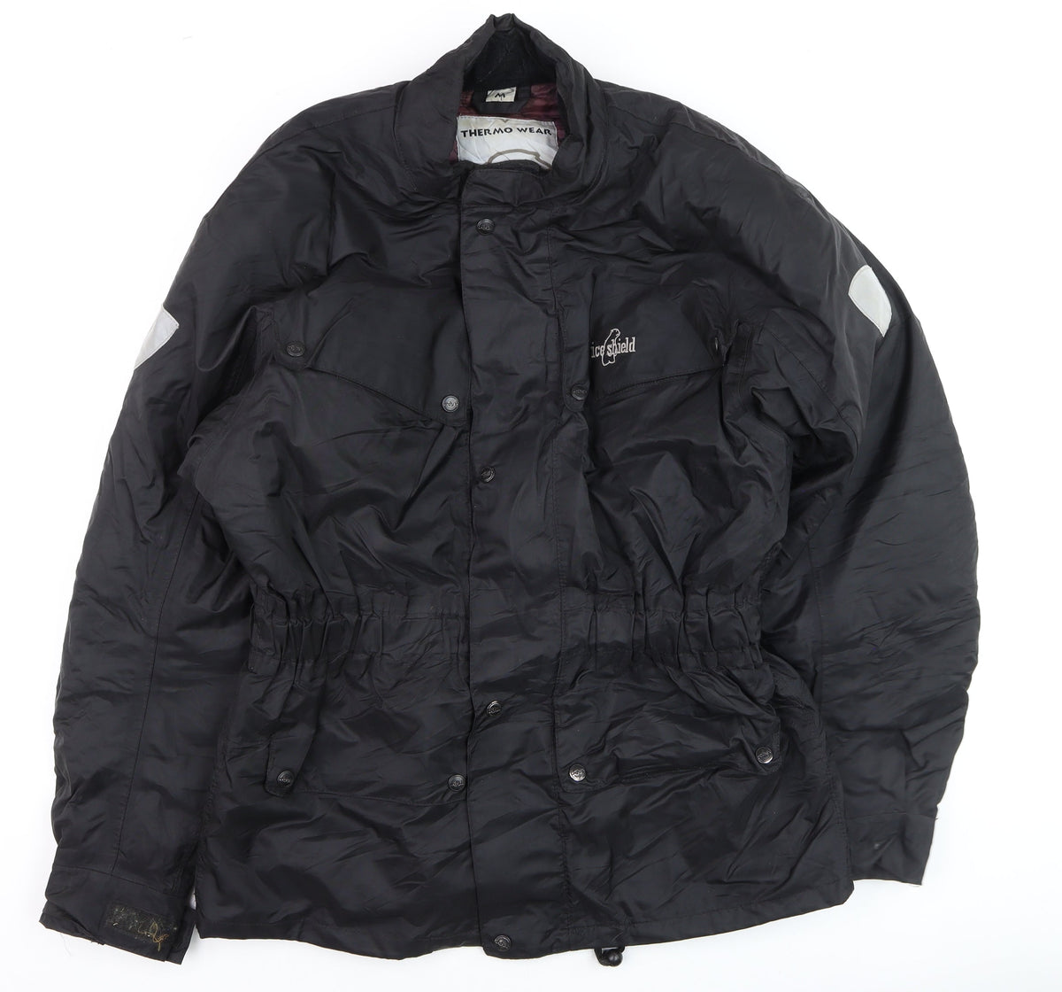 Mens UK Size M Thermo Wear Black Parka Coat