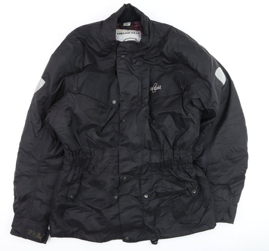 Mens UK Size M Thermo Wear Black Parka Coat