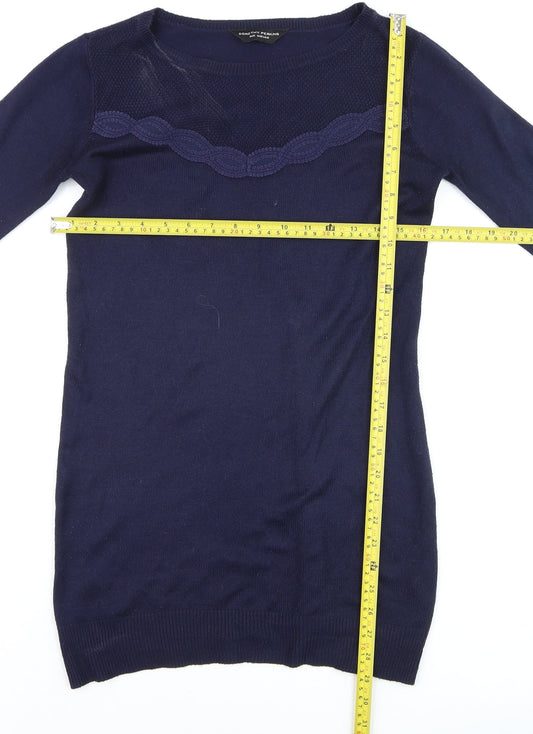 Womens UK Size 6 Dorothy Perkins Blue Pullover Jumper