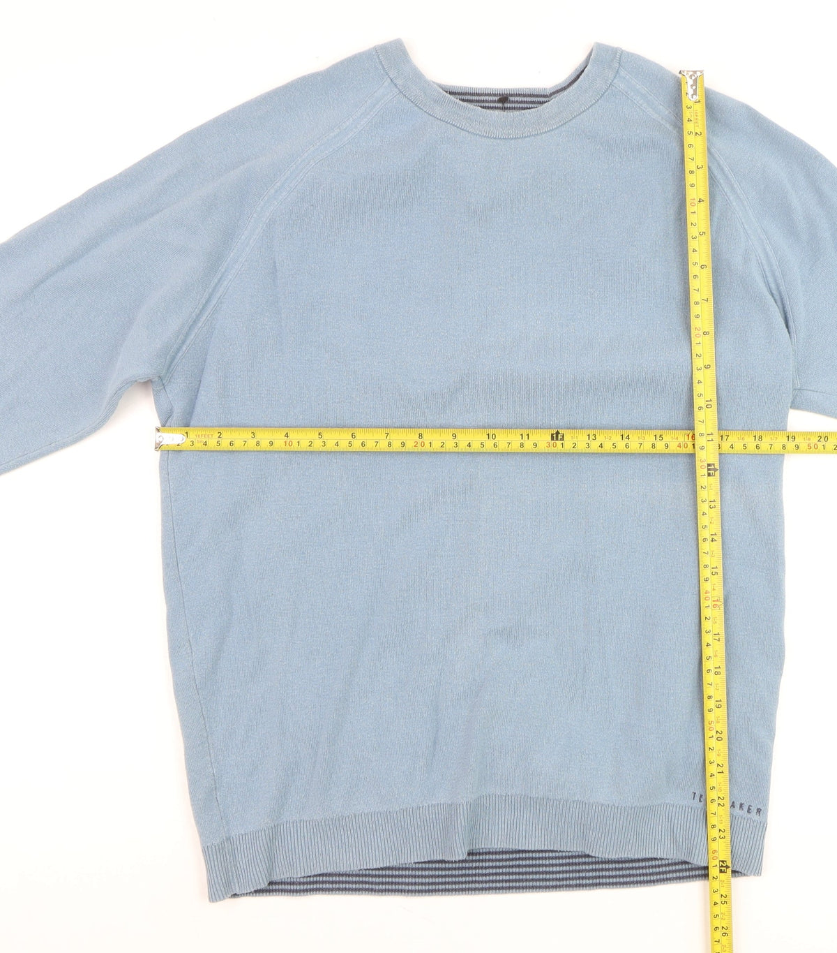 Mens UK Size L Ted Baker Blue Pullover Jumper