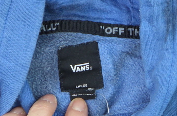 Boys UK Size L VANS Blue Pullover Hoodie