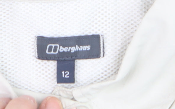 Womens UK Size 12 Berghaus Beige Basic Button-Up