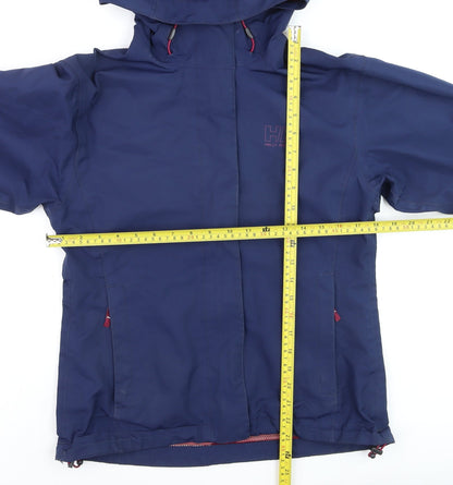 Womens UK Size S Helly Hansen Blue Rain Coat