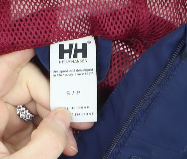 Womens UK Size S Helly Hansen Blue Rain Coat