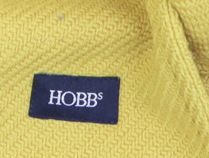 Womens UK Size 14 Hobbs Yellow Overcoat