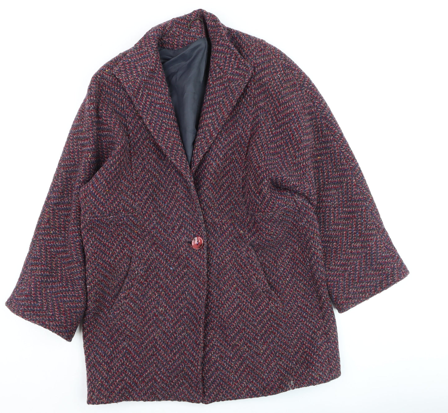 Womens UK Size 10 Dereta Multicoloured Overcoat