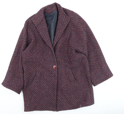Womens UK Size 10 Dereta Multicoloured Overcoat