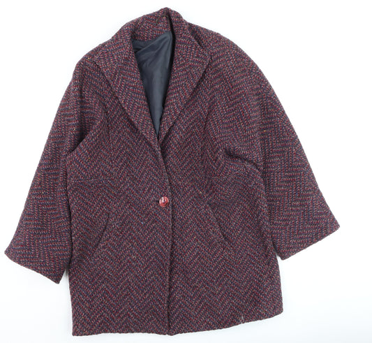 Womens UK Size 10 Dereta Multicoloured Overcoat